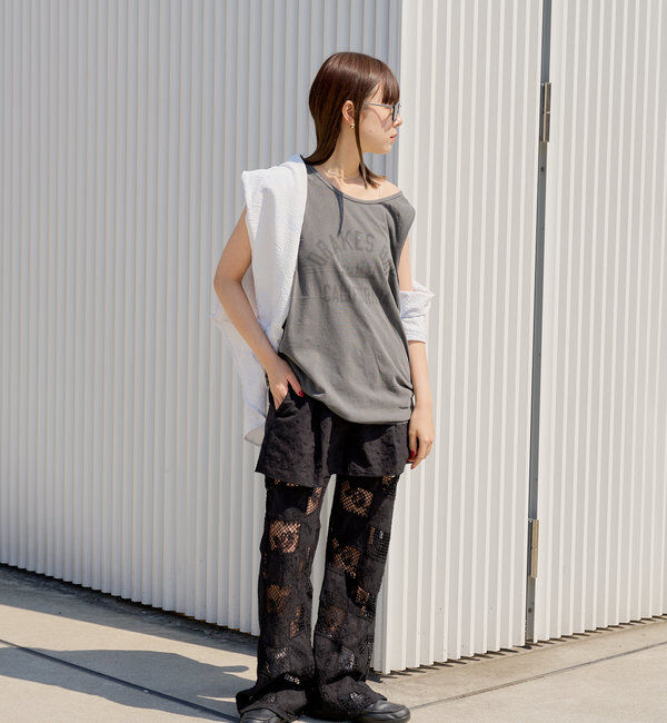  「*【WHIMSIC】サンフェードロゴタンクトップ」|キャミソール|