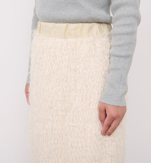  「《柔らかく肌当たり良し》カットジャガードタイトスカート」|スカート|