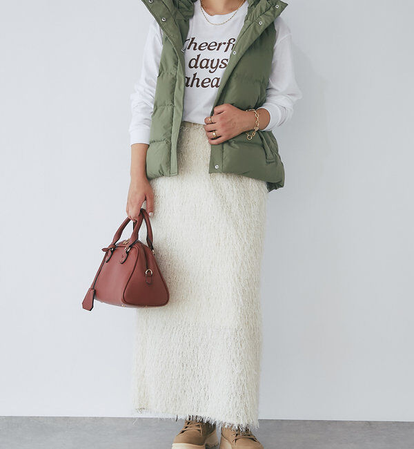  「《柔らかく肌当たり良し》カットジャガードタイトスカート」|スカート|