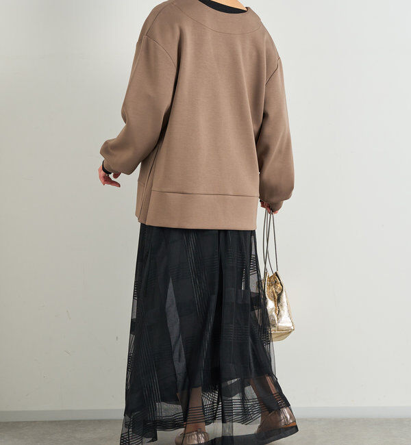  「チュールチェック柄フレアスカート」|スカート|