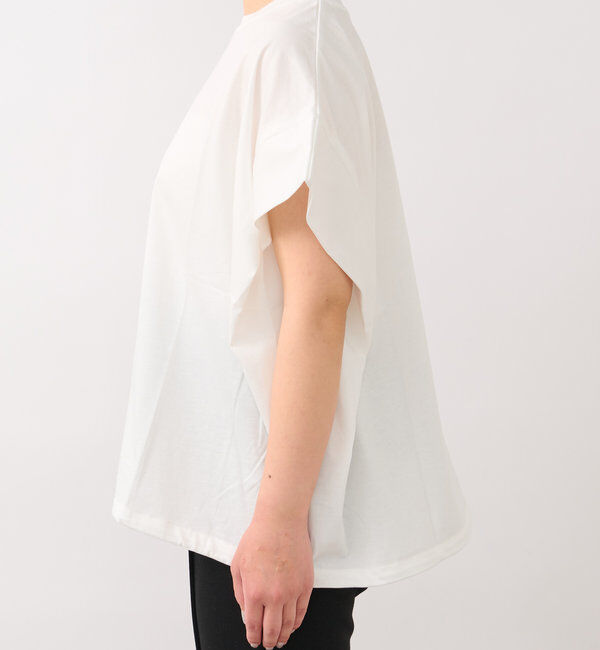  「《着回し万能》ドライタッチコットン折り返しスリーブプルオーバー」|Tシャツ・カットソー|