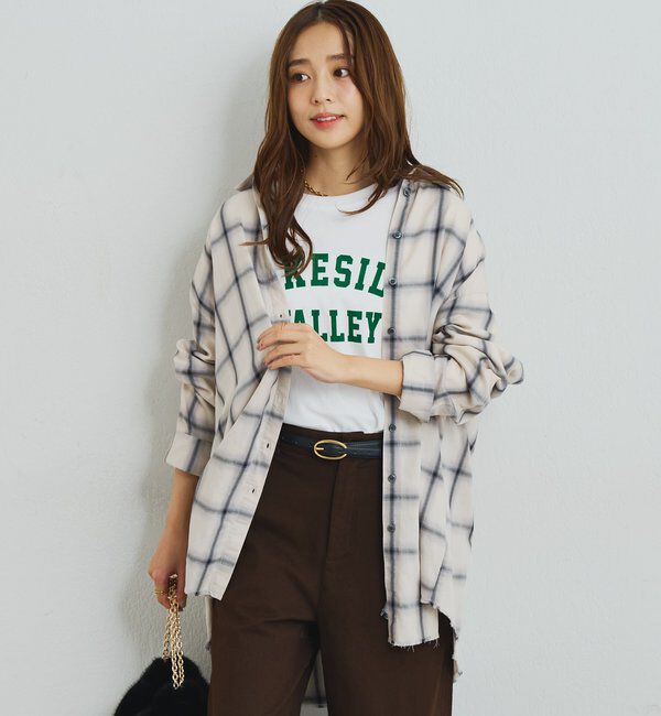  「《こなれ感を演出》先染めオンブレチェックシャツ」|シャツ・ブラウス|