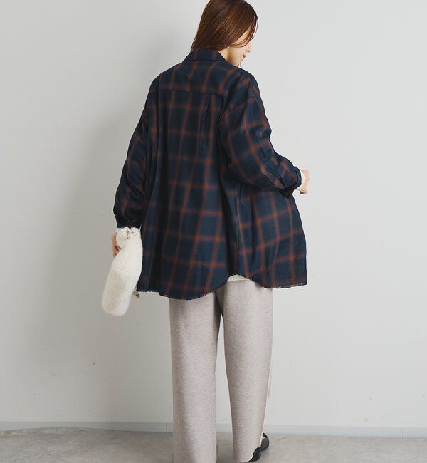  「《こなれ感を演出》先染めオンブレチェックシャツ」|シャツ・ブラウス|