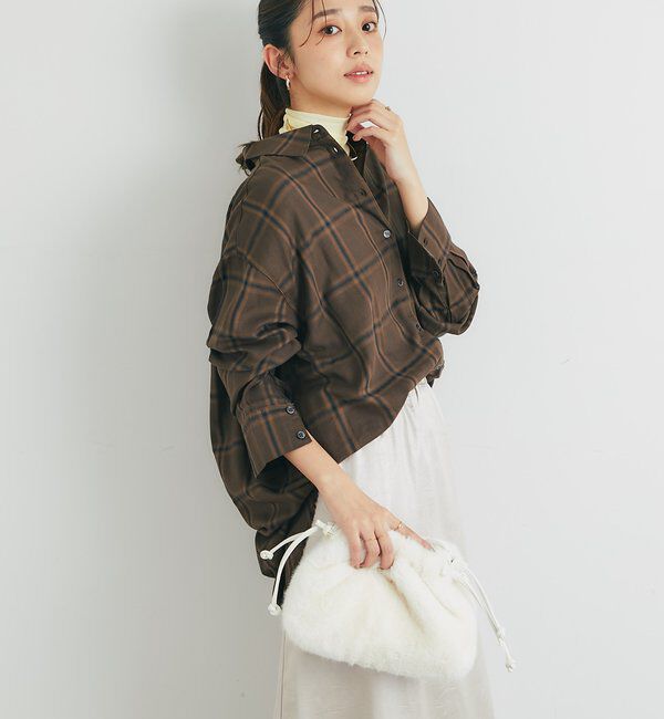  「《こなれ感を演出》先染めオンブレチェックシャツ」|シャツ・ブラウス|
