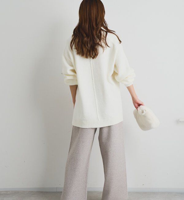  「《人気アイテム・柔らかく軽い着心地》ヤクライクVネックニット」|ニット・セーター|