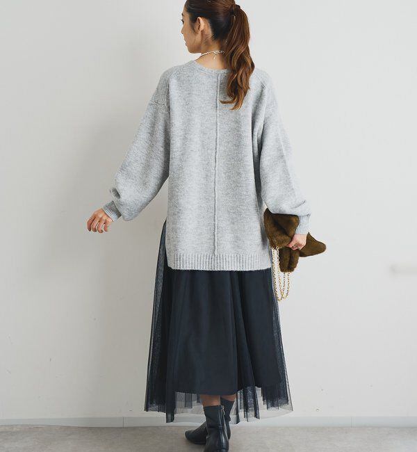  「《人気アイテム・柔らかく軽い着心地》ヤクライクVネックニット」|ニット・セーター|