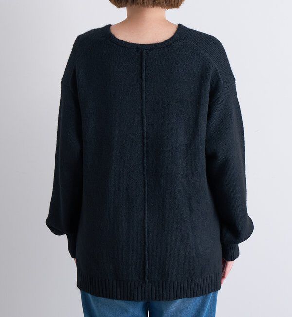  「《人気アイテム・柔らかく軽い着心地》ヤクライクVネックニット」|ニット・セーター|