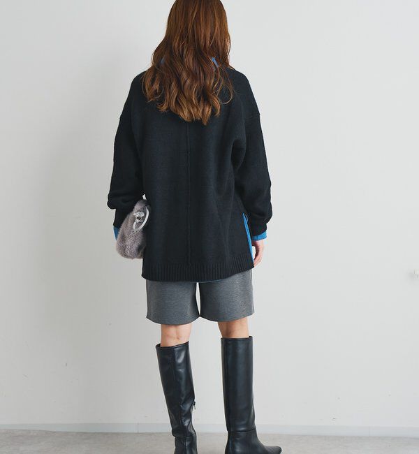  「《人気アイテム・柔らかく軽い着心地》ヤクライクVネックニット」|ニット・セーター|