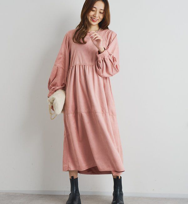  「《着こなしの幅が広がる》前後2WAYピーチスキンステッチワンピース」|その他|