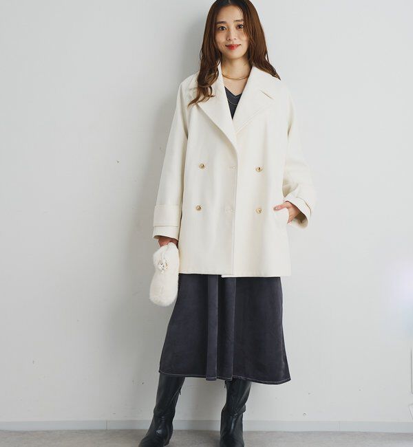  「《着こなしの幅が広がる》前後2WAYピーチスキンステッチワンピース」|その他|