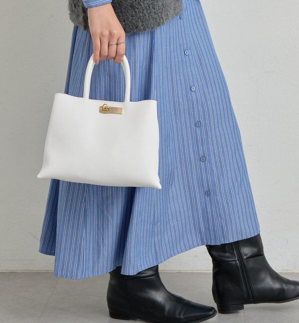  「【cache cache(カシュカシュ)】三層トートバッグ」|クラッチバッグ|