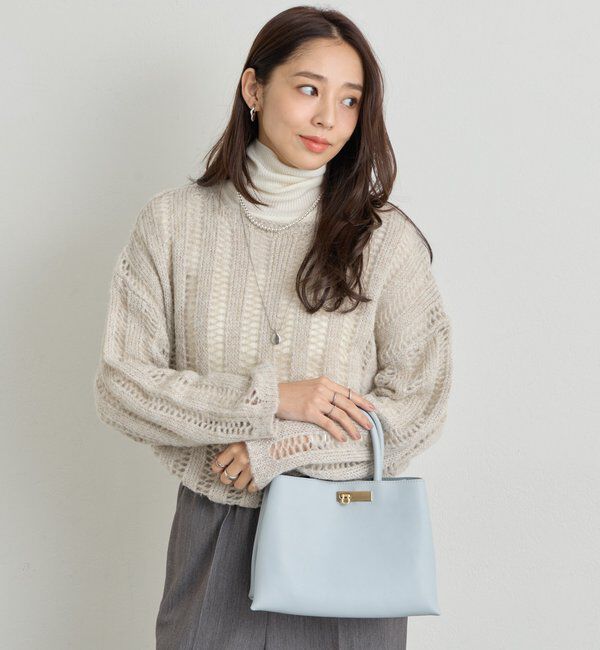  「【cache cache(カシュカシュ)】三層トートバッグ」|クラッチバッグ|