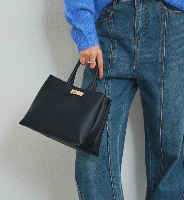  「【cache cache(カシュカシュ)】三層トートバッグ」|クラッチバッグ|