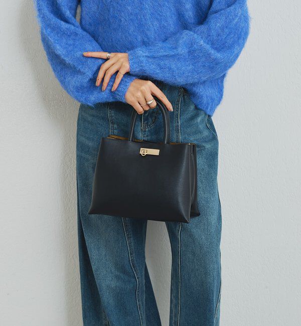  「【cache cache(カシュカシュ)】三層トートバッグ」|クラッチバッグ|