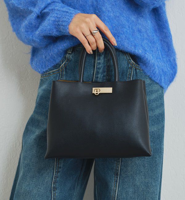  「【cache cache(カシュカシュ)】三層トートバッグ」|クラッチバッグ|