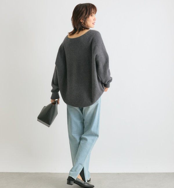  「【全骨格美脚見え！】slit DENIM」|デニム|