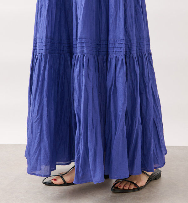  「【名品リバイバル/5色展開】コットンワッシャープリーツスカート」|スカート|