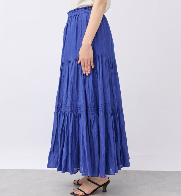  「【名品リバイバル/5色展開】コットンワッシャープリーツスカート」|スカート|