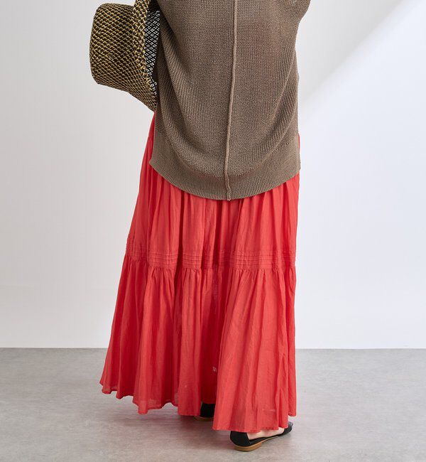  「【名品リバイバル/5色展開】コットンワッシャープリーツスカート」|スカート|