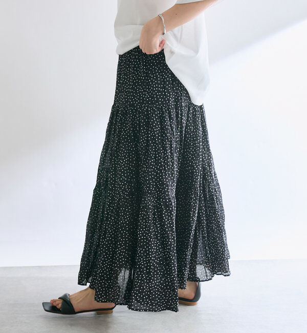  「【名品リバイバル/5色展開】コットンワッシャープリーツスカート」|スカート|