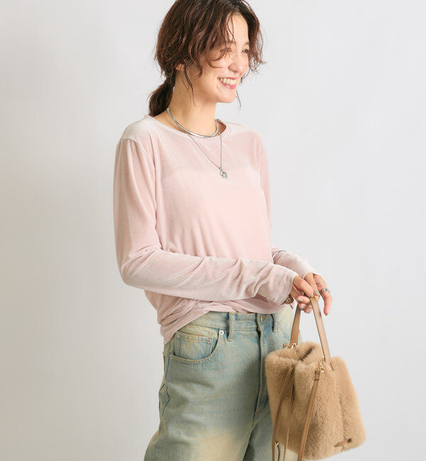  「【シーズンムードを高める】フェイクファーハンドバッグ」|トートバッグ|