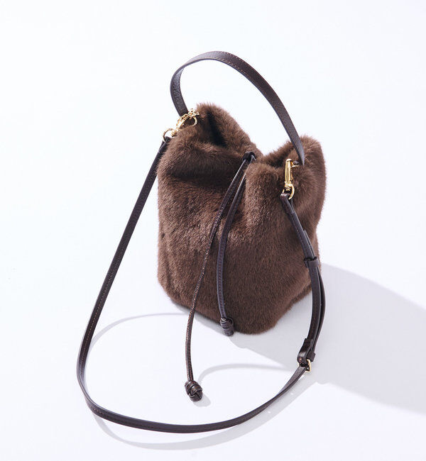  「【シーズンムードを高める】フェイクファーハンドバッグ」|トートバッグ|