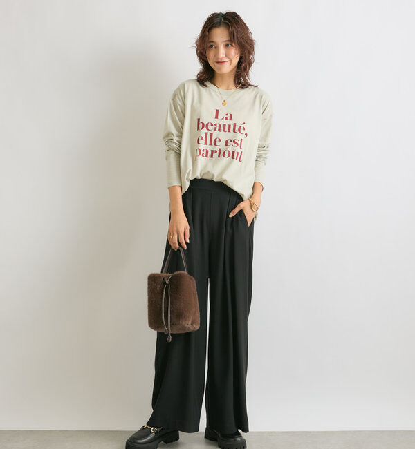  「【シーズンムードを高める】フェイクファーハンドバッグ」|トートバッグ|