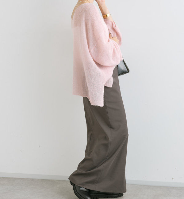  「【さり気ない存在感】ラップスラックススカート」|スカート|