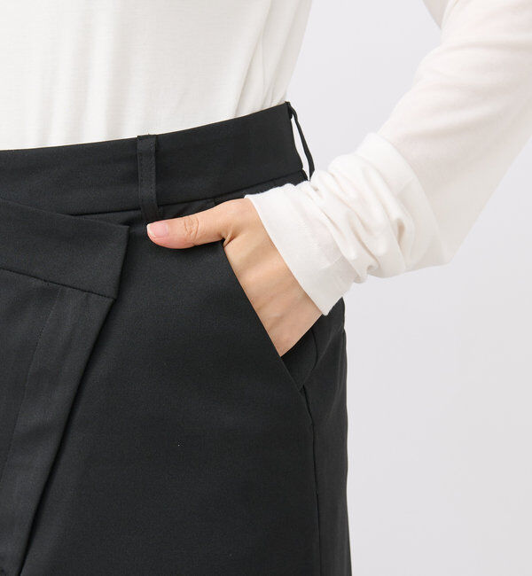  「【さり気ない存在感】ラップスラックススカート」|スカート|