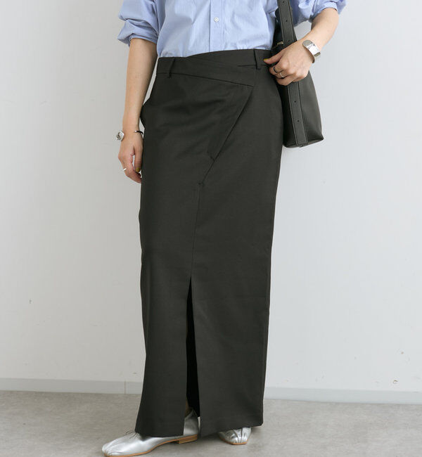  「【さり気ない存在感】ラップスラックススカート」|スカート|