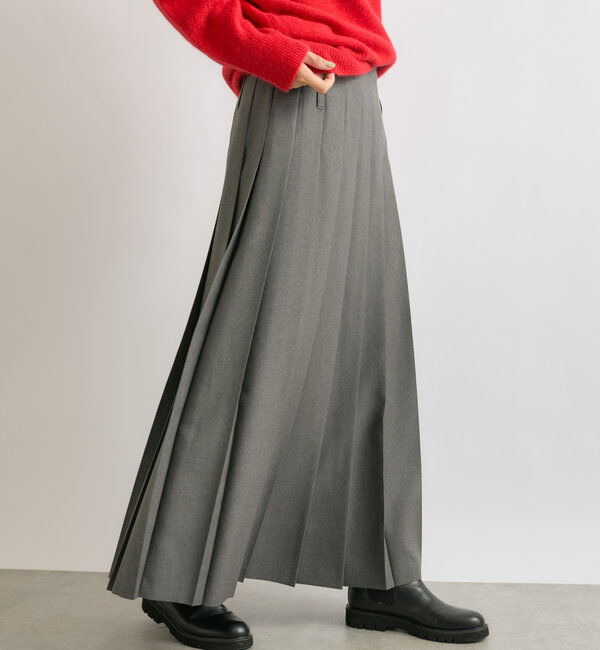 「【トレンドライクな着こなしに】ルーズプリーツスカート」|スカート|
