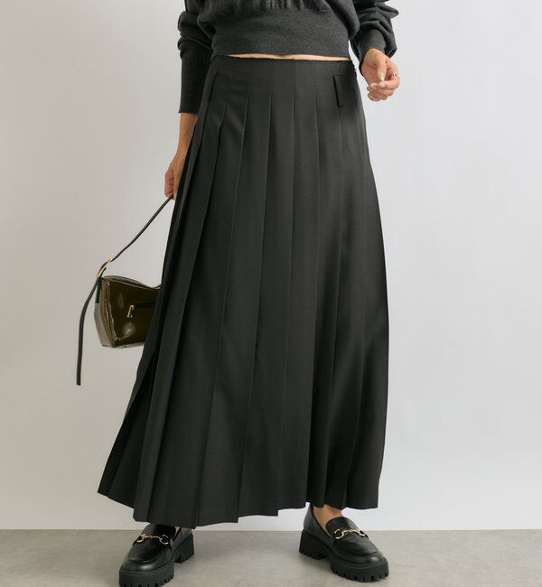  「【トレンドライクな着こなしに】ルーズプリーツスカート」|スカート|