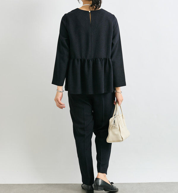  「【オケージョン対応】ツイードペプラムブラウス」|シャツ・ブラウス|