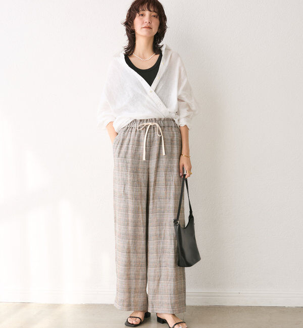  「【着映え◎】マルチパターンリネンパンツ」|チノ|