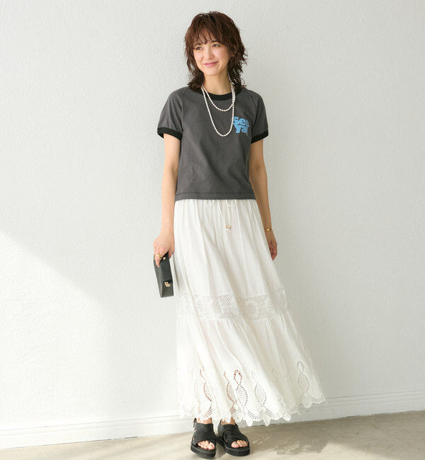  「【キャッチーなロゴが◎】リンガーロゴTee」|Tシャツ・カットソー|