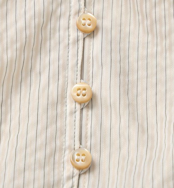  「【着映え】ストライプギャザーブラウス」|シャツ・ブラウス|