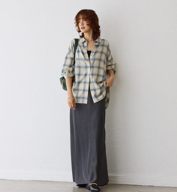  「【抜け感◎】オンブレーチェックシャツ」|シャツ・ブラウス|