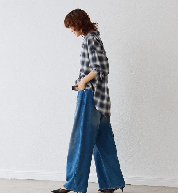  「【抜け感◎】オンブレーチェックシャツ」|シャツ・ブラウス|
