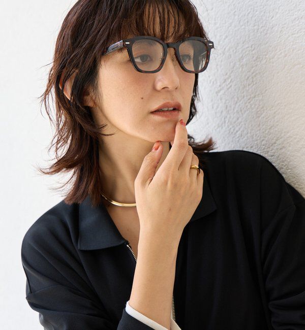  「【ブルーライトカット】調光ブラウンフレームサングラス」|サングラス|ブラウン