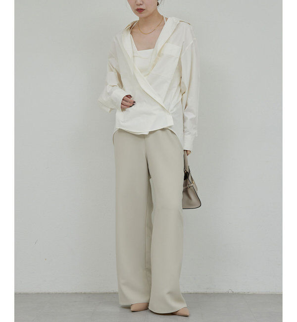  「【CHIKAコラボ】【美脚パンツ】ワイドドロストパンツ」|その他|