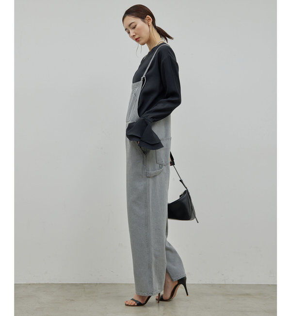  「【サイズ展開あり/長さ調整可能】デニムサロペット」|チノ|