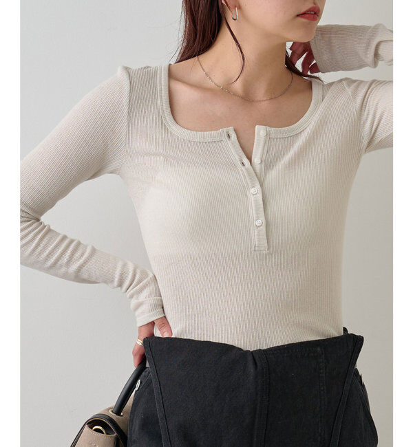  「ヘンリーネックロングスリーブTee」|Tシャツ・カットソー|