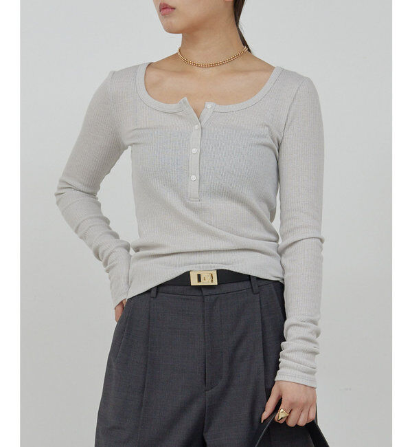  「ヘンリーネックロングスリーブTee」|Tシャツ・カットソー|