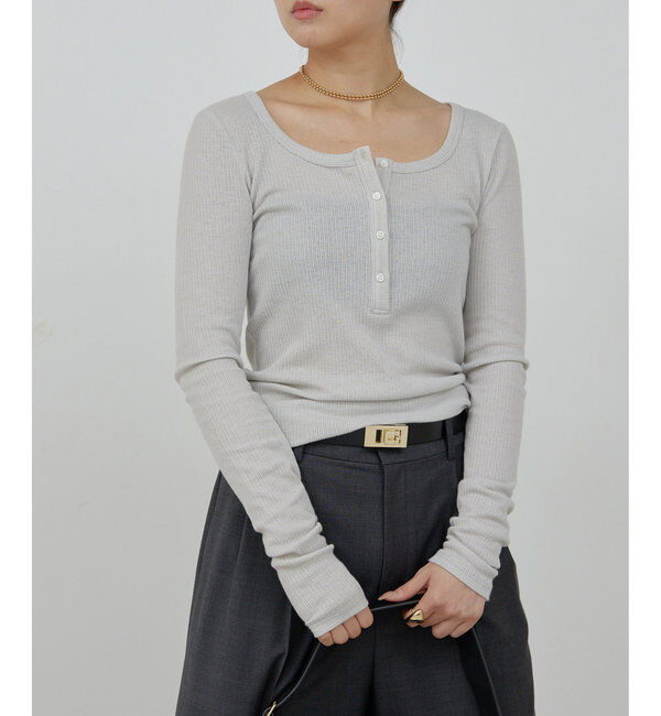  「ヘンリーネックロングスリーブTee」|Tシャツ・カットソー|