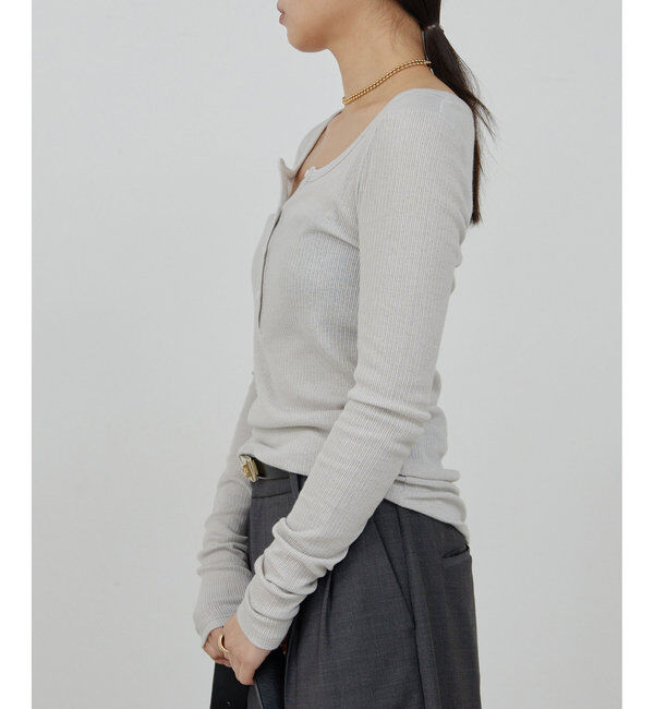  「ヘンリーネックロングスリーブTee」|Tシャツ・カットソー|