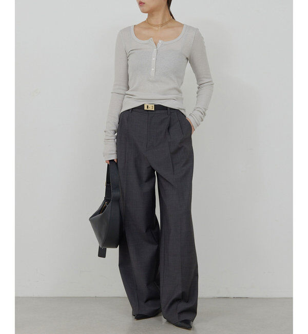  「ヘンリーネックロングスリーブTee」|Tシャツ・カットソー|