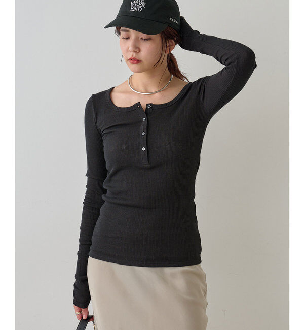  「ヘンリーネックロングスリーブTee」|Tシャツ・カットソー|