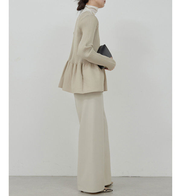  「【前後2way】ペプラム2WAYカーデ」|ニット・セーター|