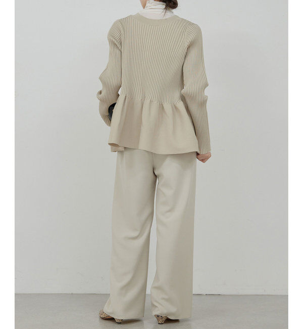  「【前後2way】ペプラム2WAYカーデ」|ニット・セーター|