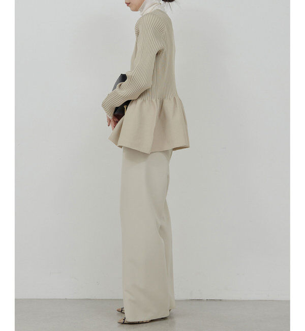  「【前後2way】ペプラム2WAYカーデ」|ニット・セーター|